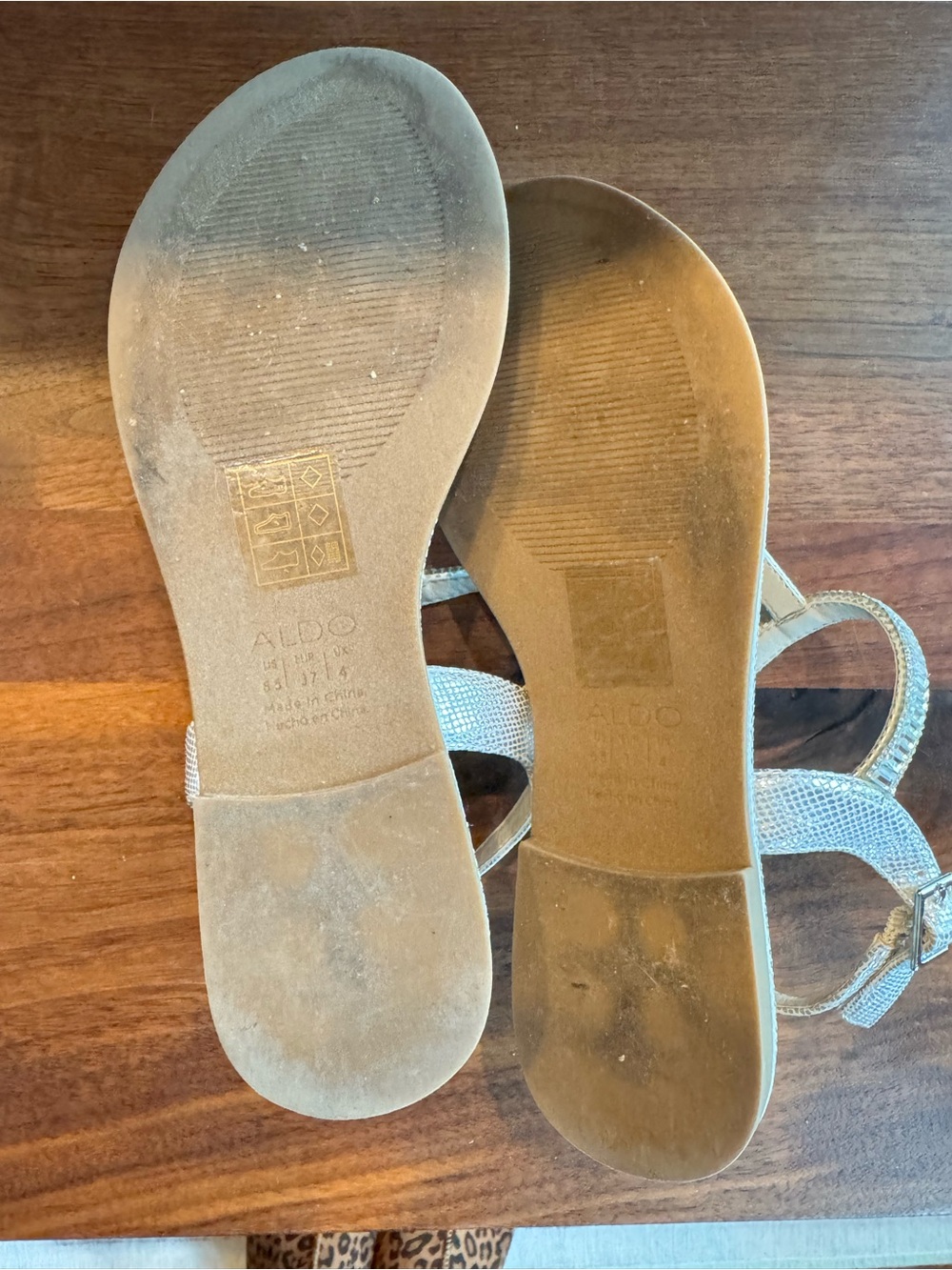 Aldo Beaded T-Strap Sandals - Picture 4 of 5